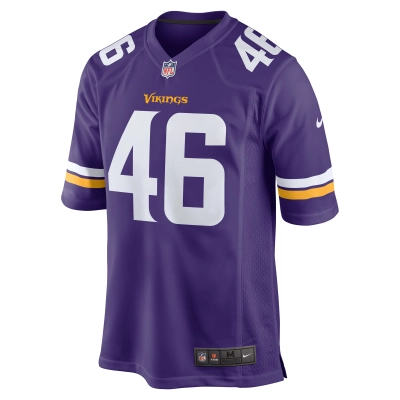 Men's Minnesota Vikings Myles Dorn Purple Game Jersey 02