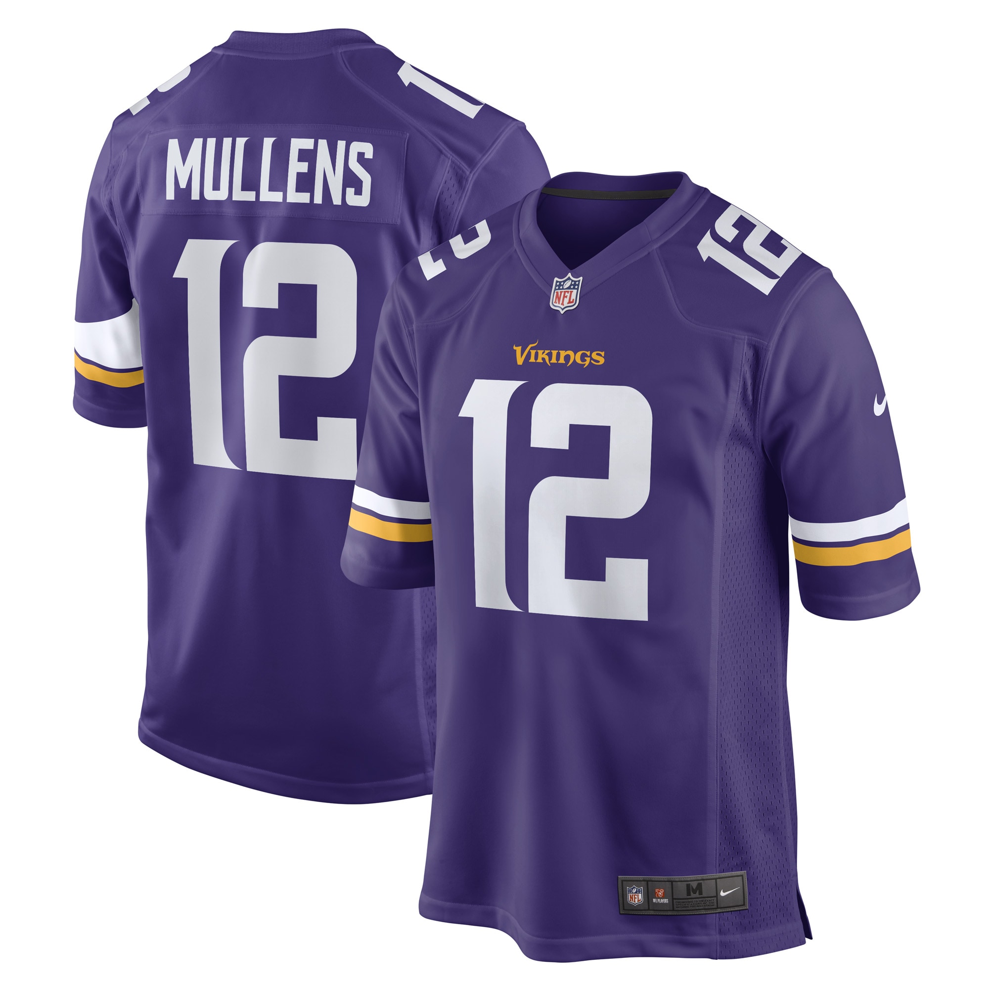 Men's Minnesota Vikings Nick Mullens Purple Game Player Jersey
