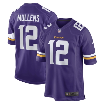 Men's Minnesota Vikings Nick Mullens Purple Game Player Jersey 01
