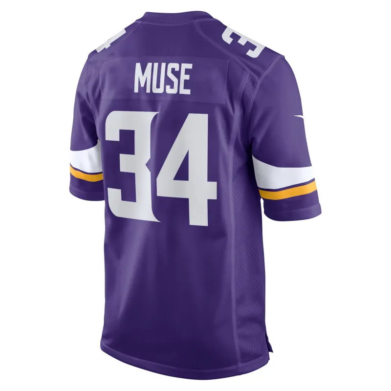 Men's Minnesota Vikings Nick Muse Purple Home Game Player Jersey