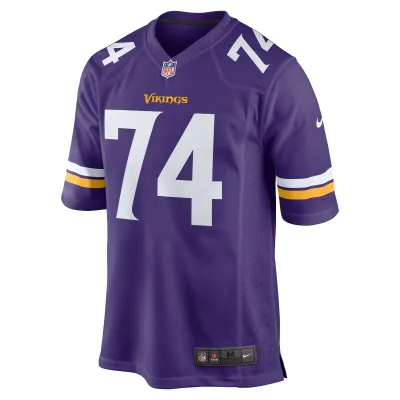Men's Minnesota Vikings Oli Udoh Purple Game Jersey 02