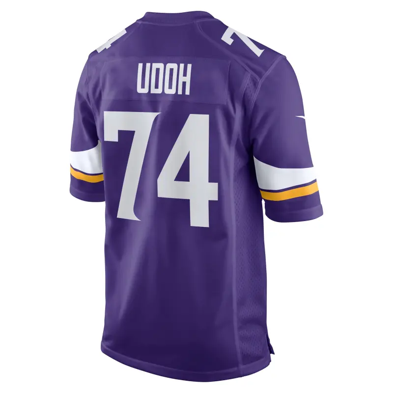 Men's Minnesota Vikings Oli Udoh Purple Game Jersey
