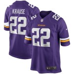Men's Minnesota Vikings Paul Krause Purple Game Retired Player Jersey