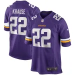 Men's Minnesota Vikings Paul Krause Purple Game Retired Player Jersey