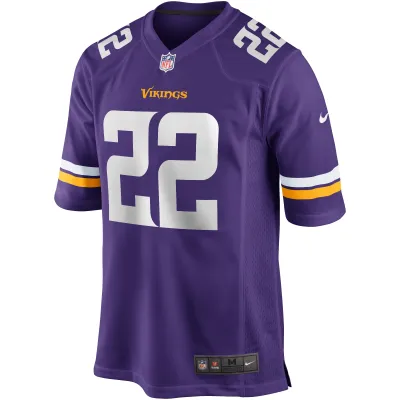 Men's Minnesota Vikings Paul Krause Purple Game Retired Player Jersey 02