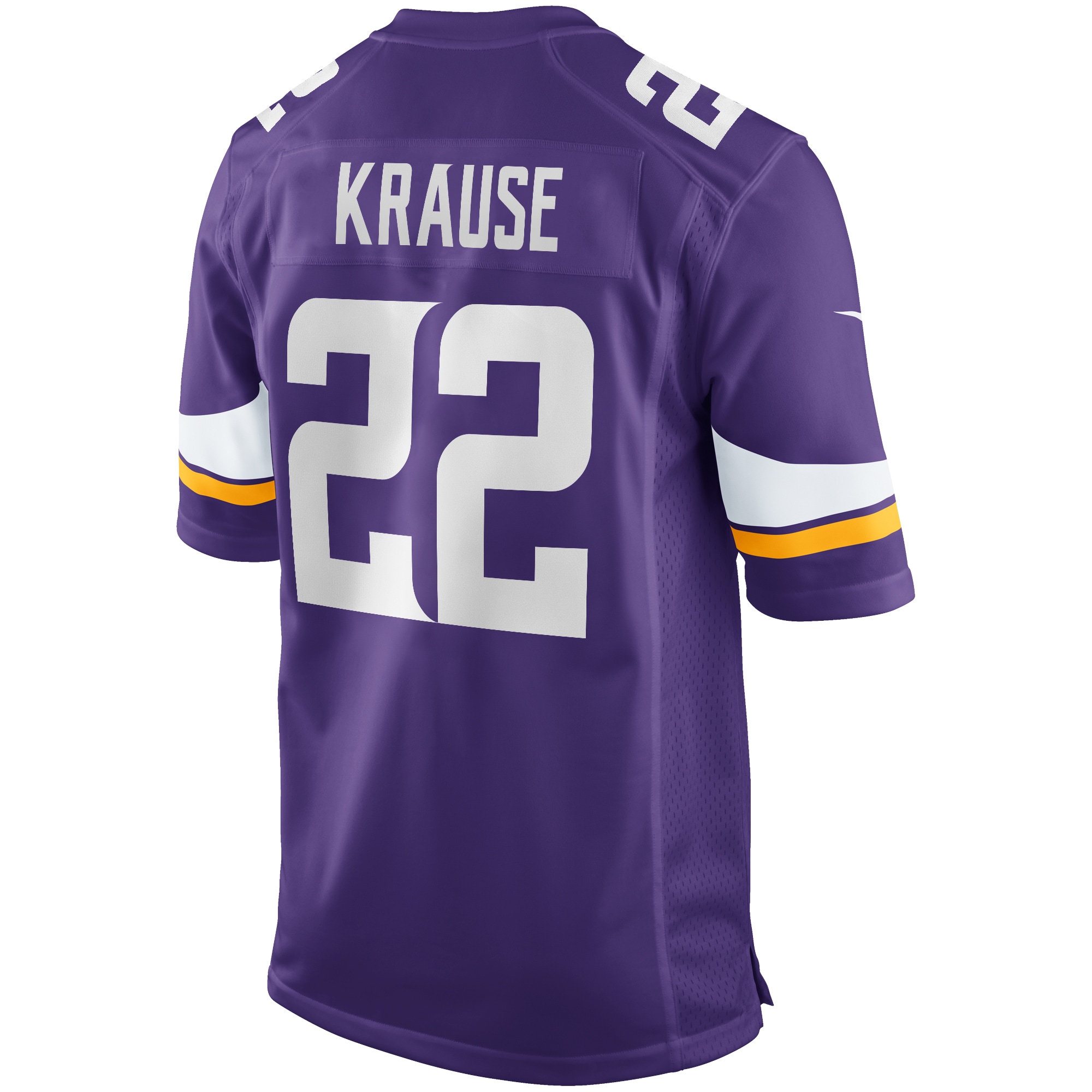Men's Minnesota Vikings Paul Krause Purple Game Retired Player Jersey