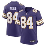 Men's Minnesota Vikings Randy Moss Purple Classic Retired Player Game Jersey