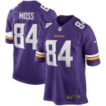 Men's Minnesota Vikings Randy Moss Purple Game Retired Player Jersey