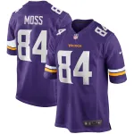 Men's Minnesota Vikings Randy Moss Purple Game Retired Player Jersey