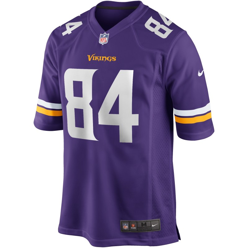 Men's Minnesota Vikings Randy Moss Purple Game Retired Player Jersey