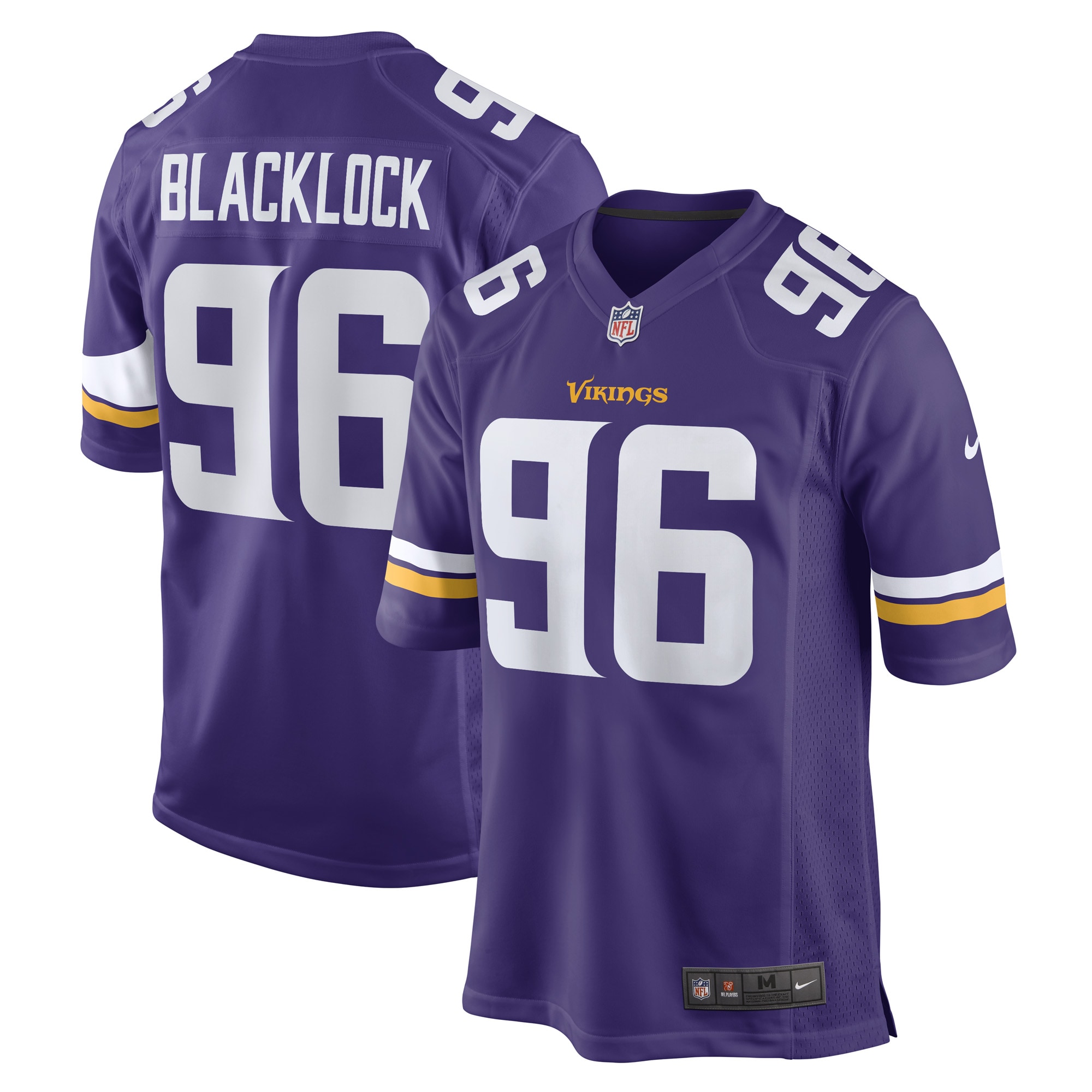 Men's Minnesota Vikings Ross Blacklock Purple Game Player Jersey