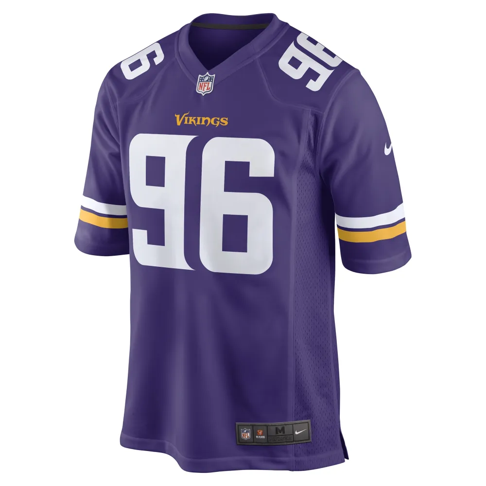 Men's Minnesota Vikings Ross Blacklock Purple Game Player Jersey
