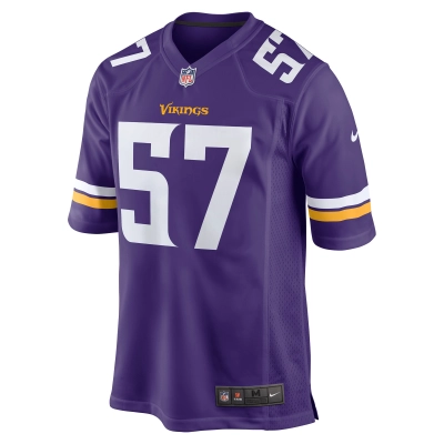Men's Minnesota Vikings Ryan Connelly Purple Game Jersey 02