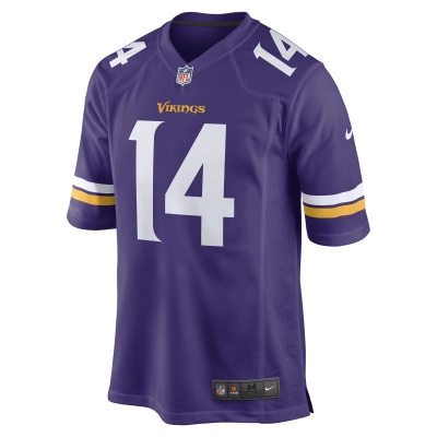 Men's Minnesota Vikings Ryan Wright Purple Game Player Jersey 02