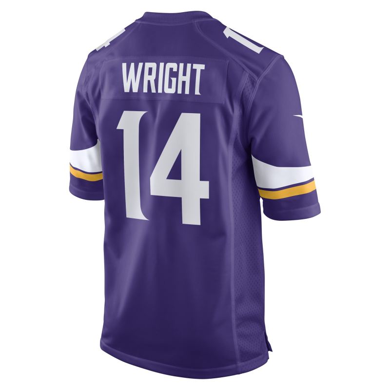 Men's Minnesota Vikings Ryan Wright Purple Game Player Jersey