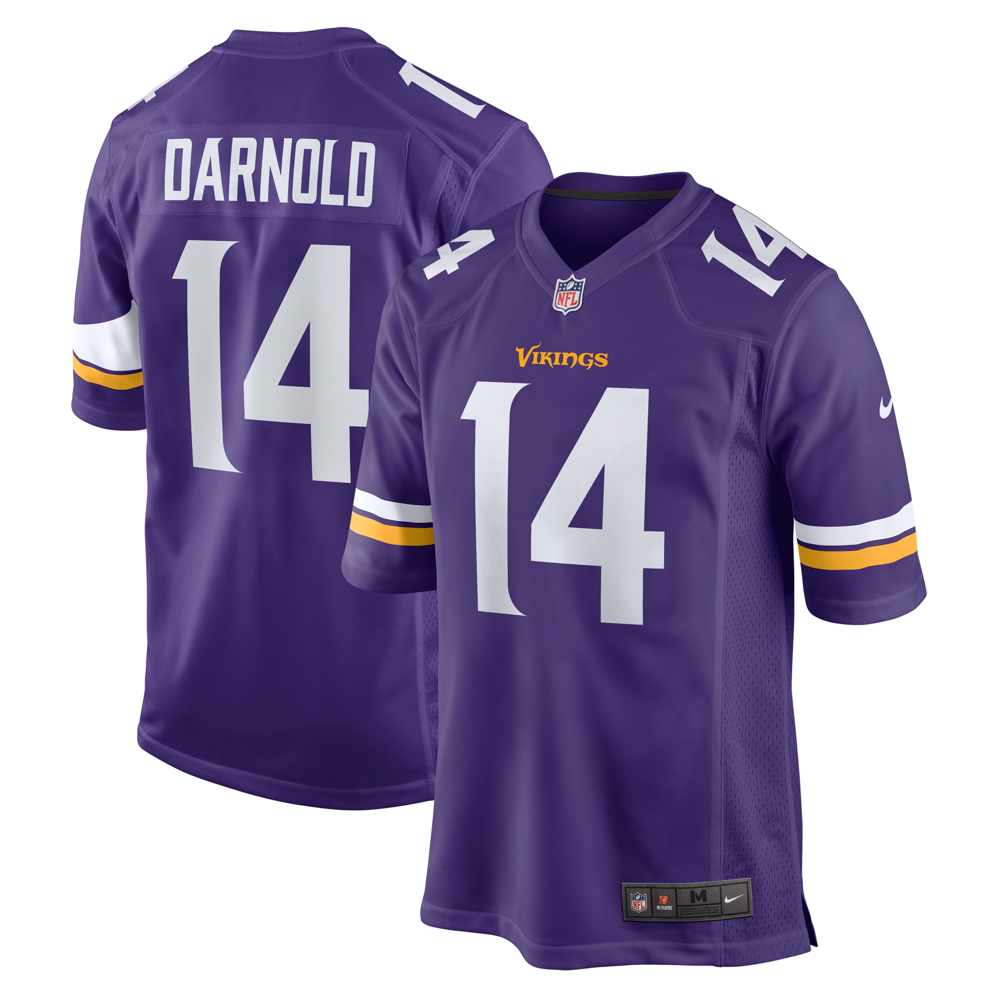 Men's Minnesota Vikings Sam Darnold  Purple Team Game Jersey