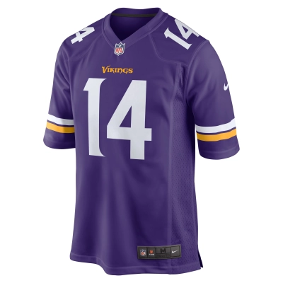 Men's Minnesota Vikings Sam Darnold  Purple Team Game Jersey 02