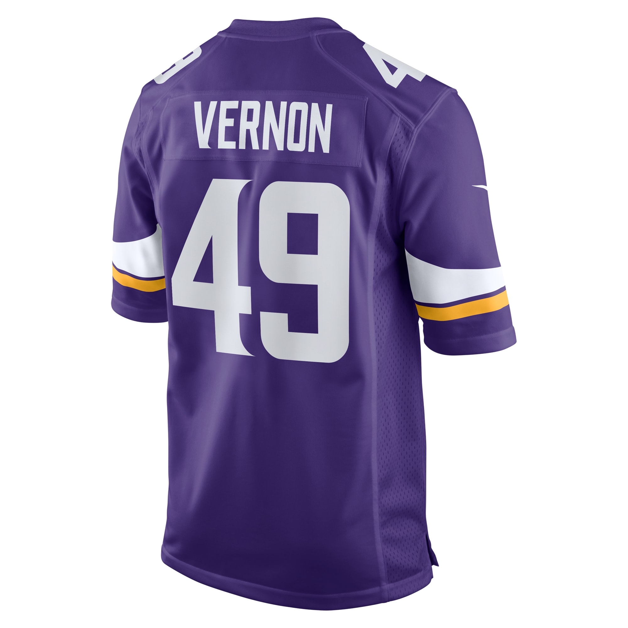 Men's Minnesota Vikings Seth Vernon  Purple Game Jersey