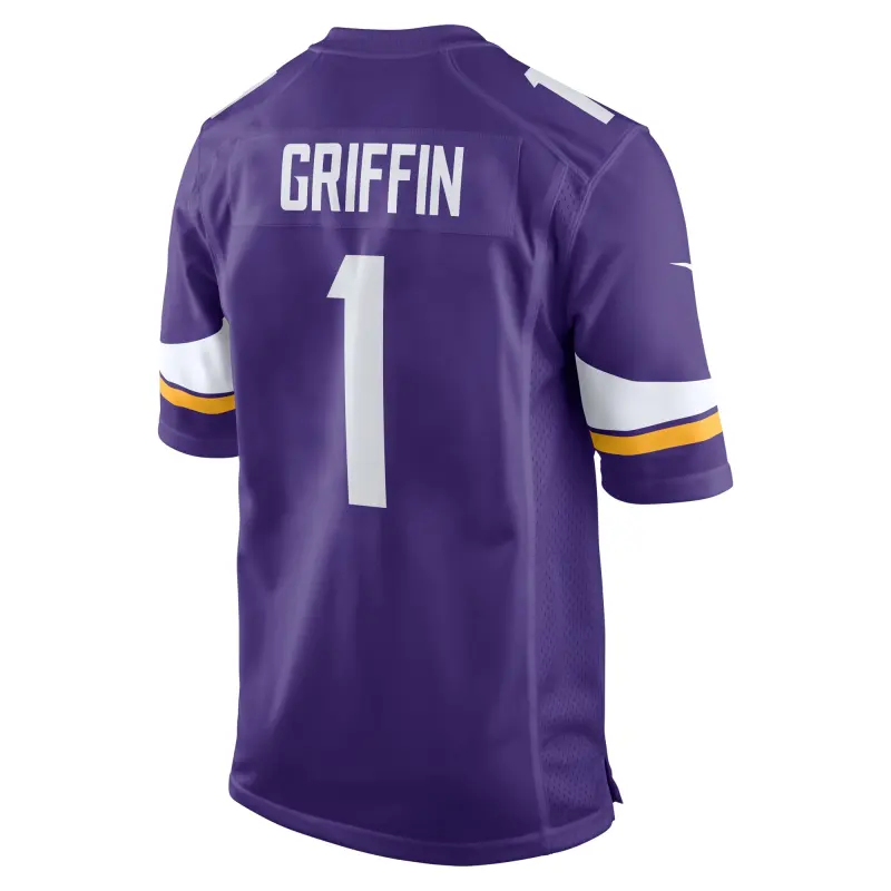 Men's Minnesota Vikings Shaquill Griffin  Purple Team Game Jersey