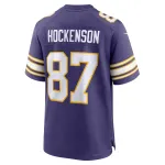 Men's Minnesota Vikings T.J. Hockenson Purple Classic Player Game Jersey