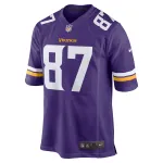 Men's Minnesota Vikings T.J. Hockenson Purple Game Player Jersey