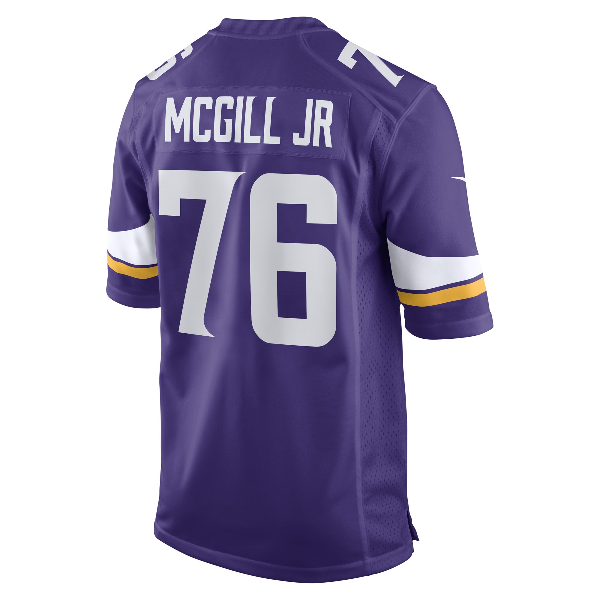 Men's Minnesota Vikings T.Y. McGill Jr. Purple Game Player Jersey