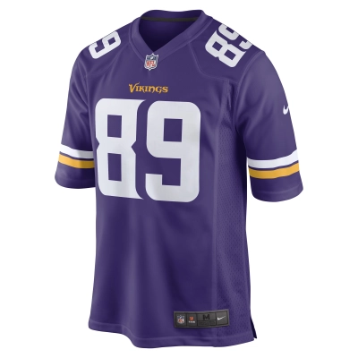 Men's Minnesota Vikings Thomas Hennigan Purple Game Player Jersey 02