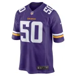 Men's Minnesota Vikings TJ Smith Purple Home Game Player Jersey