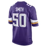 Men's Minnesota Vikings TJ Smith Purple Home Game Player Jersey
