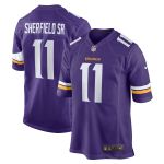 Men's Minnesota Vikings Trent Sherfield Sr.  Purple Game Jersey