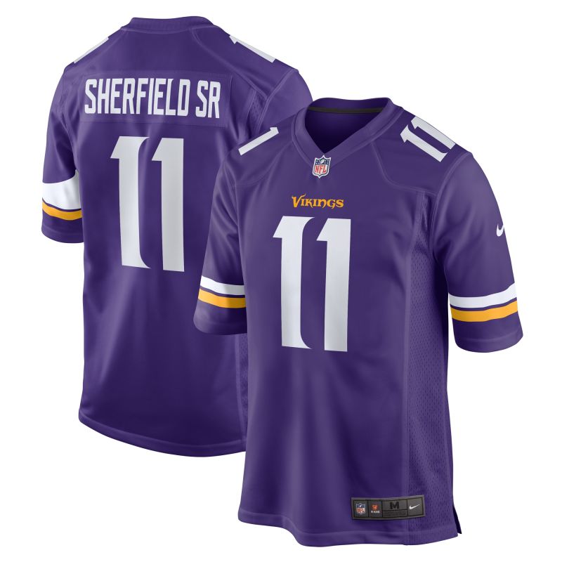 Men's Minnesota Vikings Trent Sherfield Sr.  Purple Game Jersey