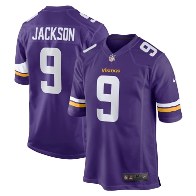 Men's Minnesota Vikings Trishton Jackson Purple Game Jersey 01