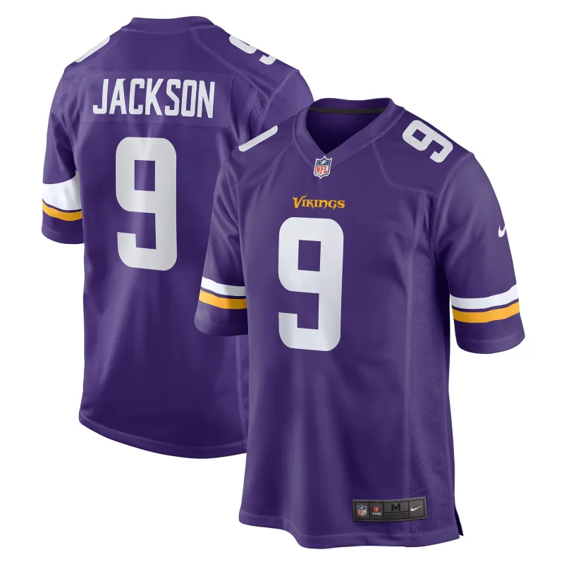 Men's Minnesota Vikings Trishton Jackson Purple Game Jersey