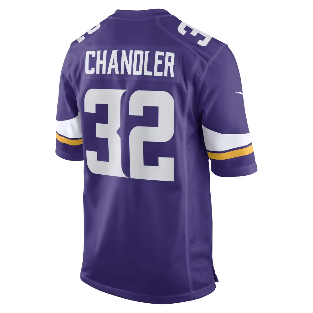 Men's Minnesota Vikings Ty Chandler Purple Game Player Jersey