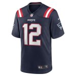Men's New England Patriots Navy Game Retired Player Jersey