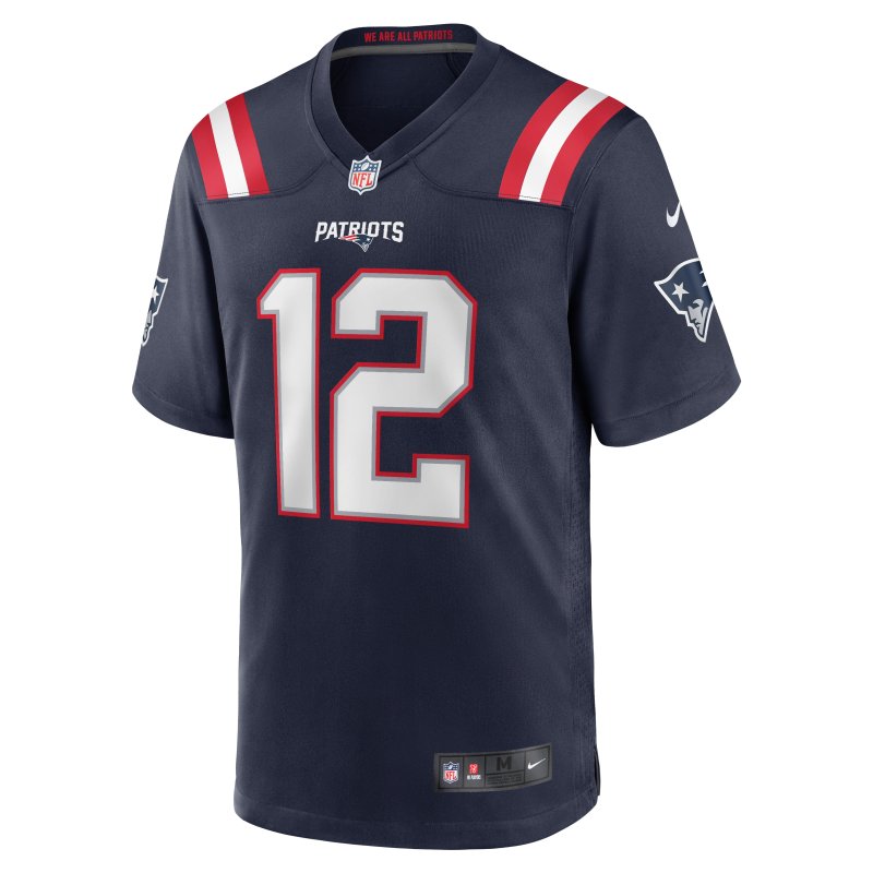Men's New England Patriots Navy Game Retired Player Jersey