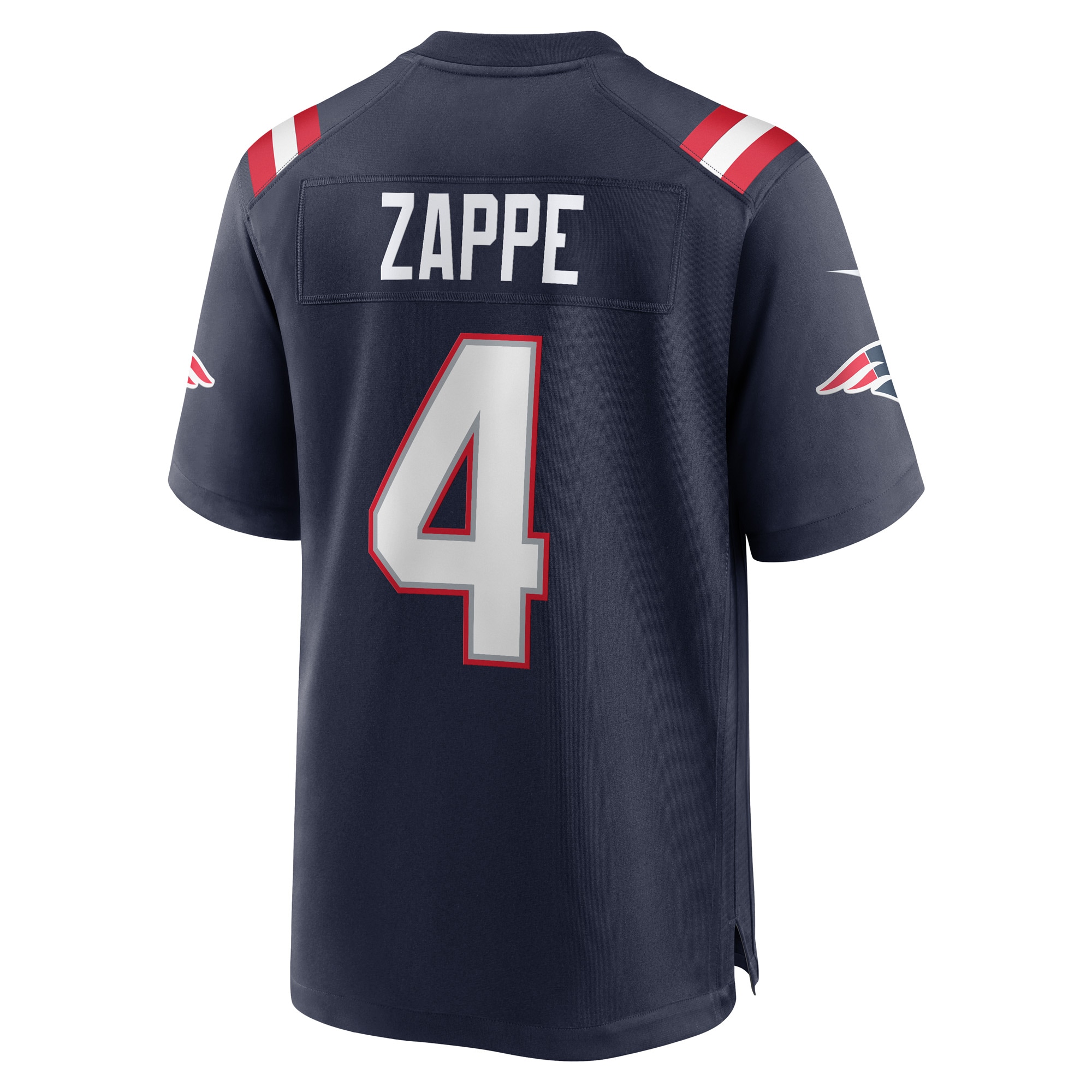 Men's New England Patriots Bailey Zappe Navy Game Player Jersey
