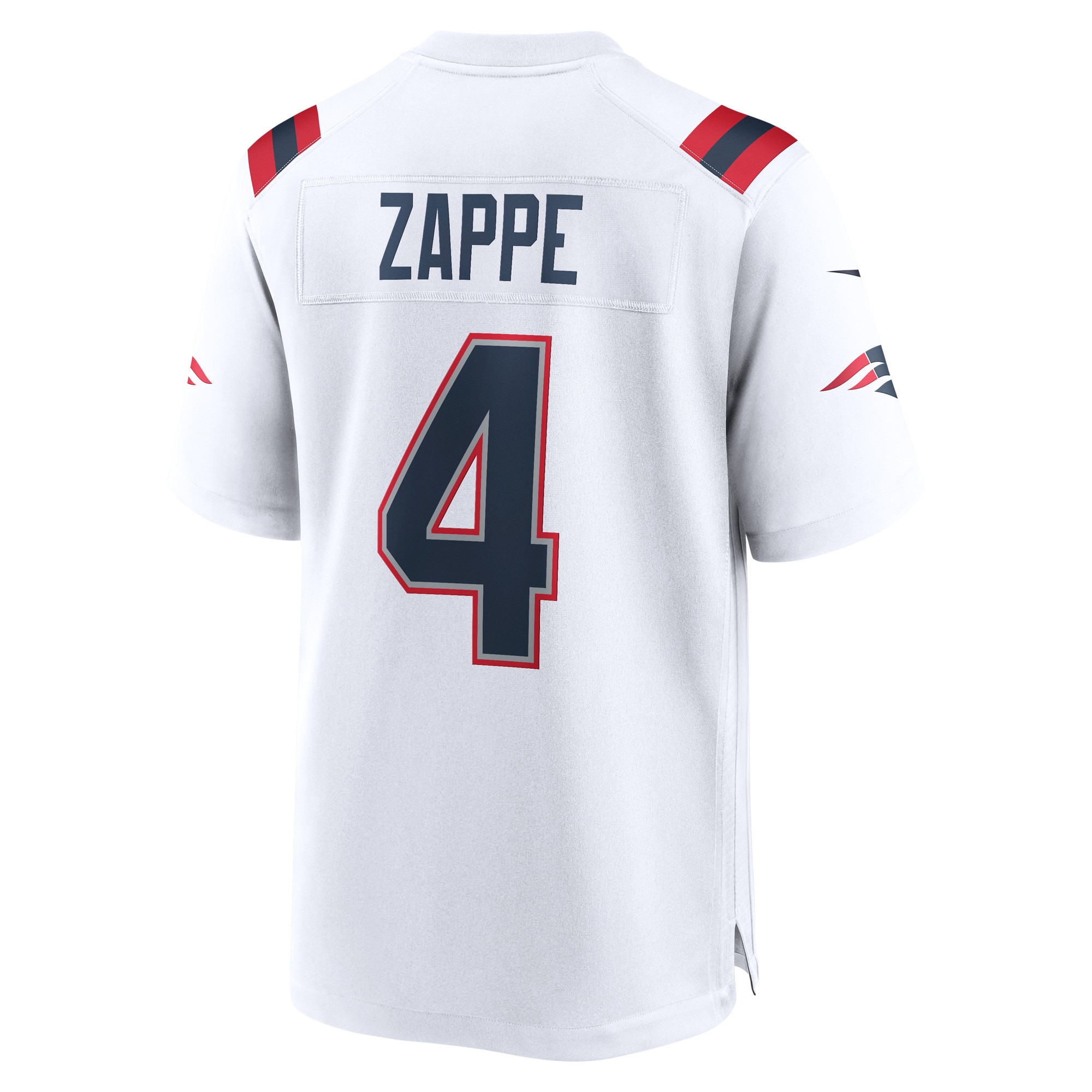 Men's New England Patriots Bailey Zappe White Game Player Jersey