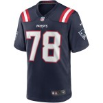 Men's New England Patriots Bruce Armstrong Navy Game Retired Player Jersey