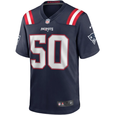 Men's New England Patriots Chase Winovich Navy Game Player Jersey 02