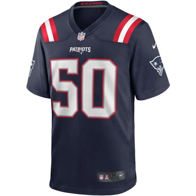 Men's New England Patriots Chase Winovich Navy Game Player Jersey