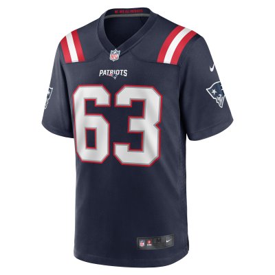 Men's New England Patriots Chasen Hines Navy Game Player Jersey 02