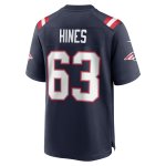 Men's New England Patriots Chasen Hines Navy Game Player Jersey