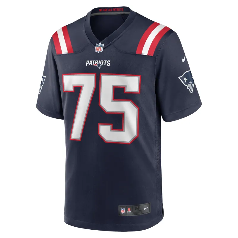 Men's New England Patriots Conor McDermott Navy Home Game Player Jersey