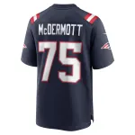 Men's New England Patriots Conor McDermott Navy Home Game Player Jersey
