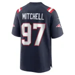 Men's New England Patriots DaMarcus Mitchell Navy Game Player Jersey