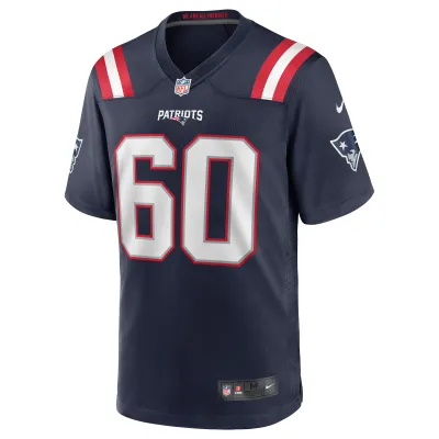Men's New England Patriots David Andrews Navy Game Jersey 02