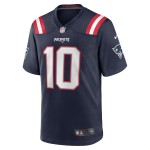 Men's New England Patriots Drake Maye Navy 2024 NFL Draft First Round Pick Player Game Jersey