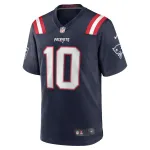 Men's New England Patriots Drake Maye Navy 2024 NFL Draft First Round Pick Player Game Jersey