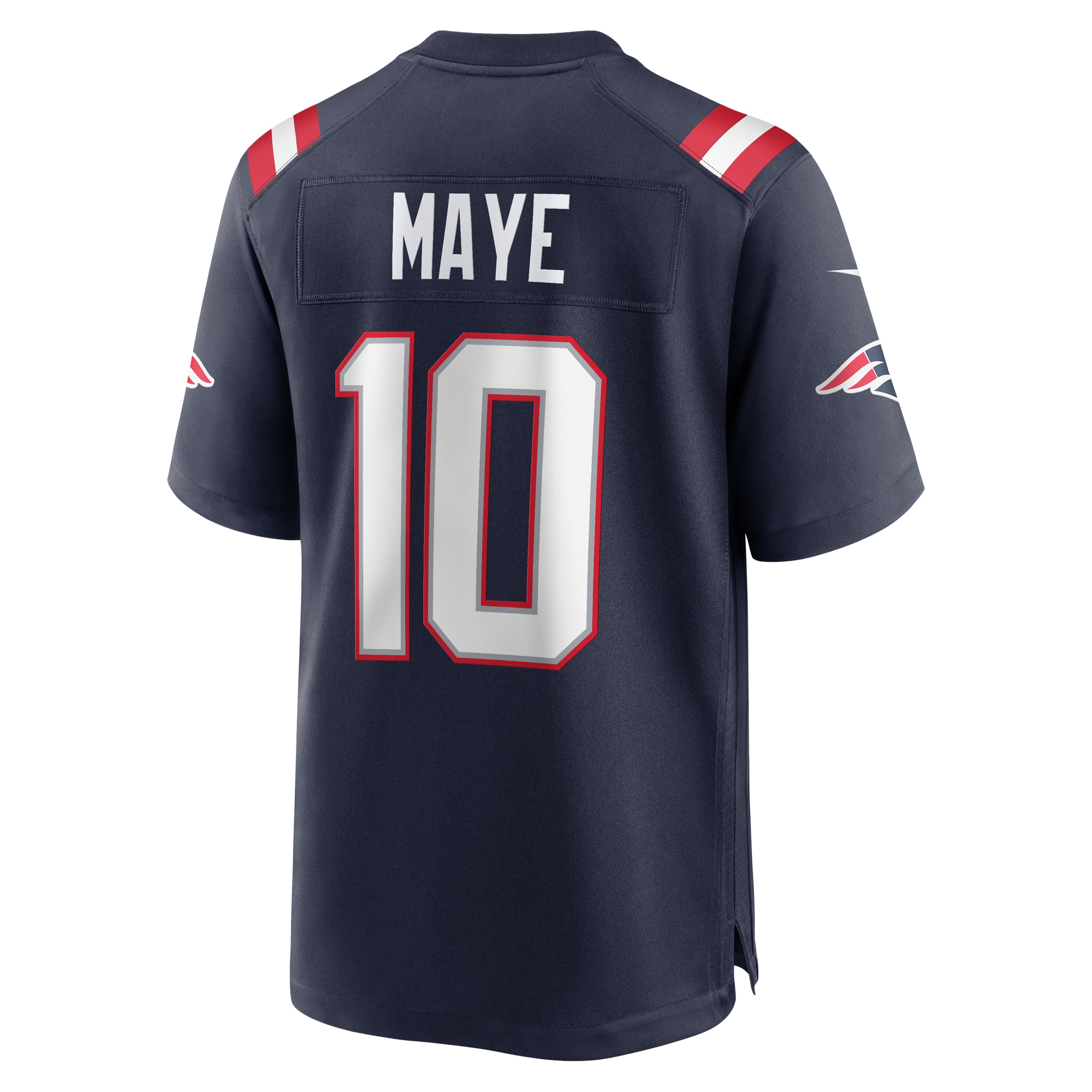 Men's New England Patriots Drake Maye Navy 2024 NFL Draft First Round Pick Player Game Jersey